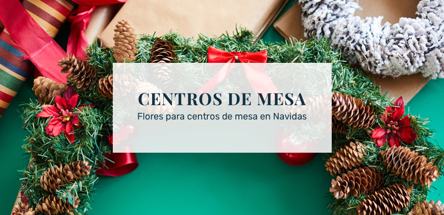 Flores para centros de mesa en navidad