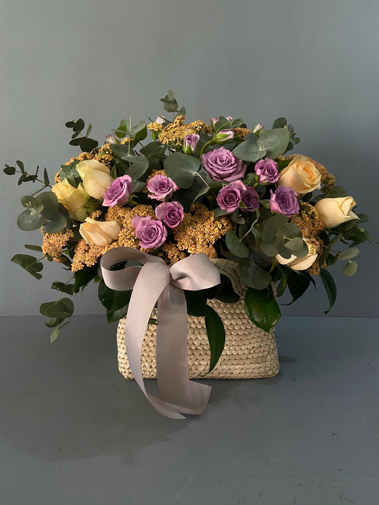 Canasta flores Tuscan basket